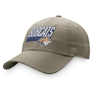 トップ・オブ・ザ・ワールド メンズ 帽子 アクセサリー Montana State Bobcats Top of the World Slice Adjustable Hat Khaki