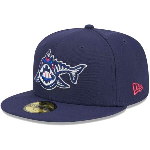 ニューエラ メンズ 帽子 アクセサリー Pensacola Blue Wahoos New Era Theme Nights Swim  59FIFTY Fitted Hat Navy