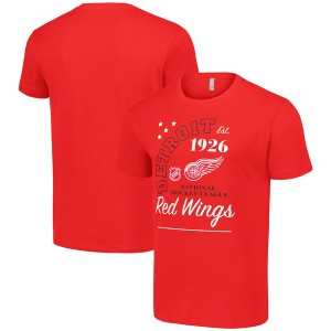 スターター メンズ Tシャツ トップス Detroit Red Wings Starter Arch City Team Graphic TShirt Red