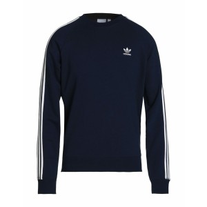 アディダスオリジナルス メンズ パーカー・スウェットシャツ アウター 3-STRIPES CREW Navy blue