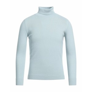 マロ メンズ ニット&セーター アウター Turtlenecks Sky blue