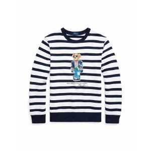 ラルフローレン メンズ パーカー・スウェットシャツ アウター POLO BEAR STRIPED FLEECE SWEATSHIRT White