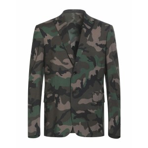 ヴァレンティノ メンズ ジャケット＆ブルゾン アウター Suit jackets Military green
