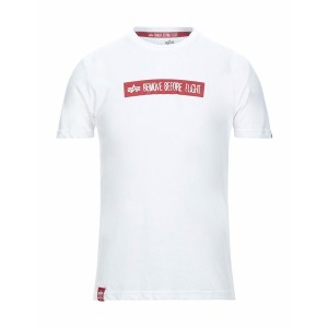 アルファインダストリーズ メンズ Tシャツ トップス T-shirts White