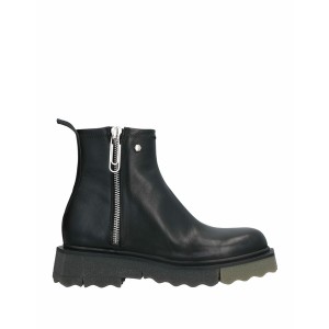 オフホワイト メンズ ブーツ＆レインブーツ シューズ Ankle boots Black