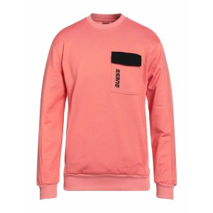 ゲス メンズ パーカー・スウェットシャツ アウター Sweatshirts Salmon pink