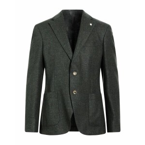 ルイジ・ビアンキ・マントヴァ メンズ ジャケット＆ブルゾン アウター Suit jackets Dark green