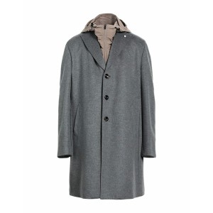 ルイジ・ビアンキ・マントヴァ メンズ ジャケット＆ブルゾン アウター Coats Grey