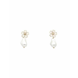 タオレイ レディース ピアス＆イヤリング アクセサリー Earrings White