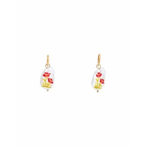 タオレイ レディース ピアス＆イヤリング アクセサリー Earrings White