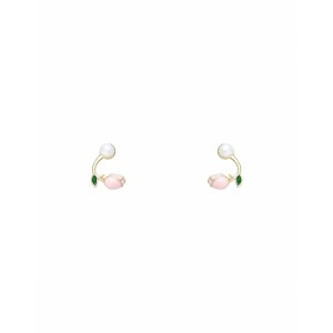 タオレイ レディース ピアス＆イヤリング アクセサリー Earrings White