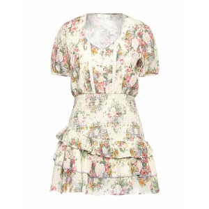 ラブスハックファンシー レディース ワンピース トップス Short dresses Cream