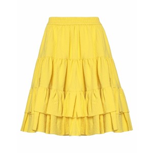 エムエスジイエム レディース スカート ボトムス Midi skirts Yellow