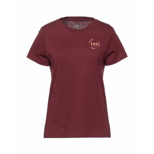 リー レディース Tシャツ トップス T-shirts Burgundy