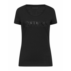 ゲス レディース Tシャツ トップス T-shirts Black