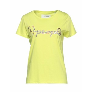 プラス・ピープル レディース Tシャツ トップス T-shirts Acid green