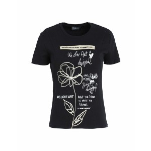デジグアル レディース Tシャツ トップス T-shirts Black