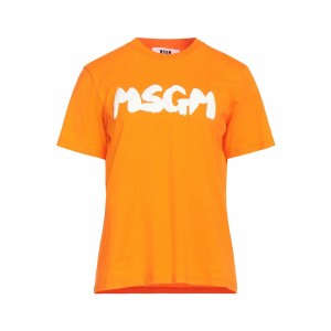 エムエスジイエム レディース Tシャツ トップス T-shirts Orange