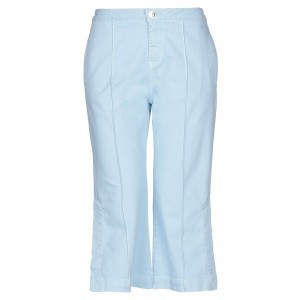 マイツインツインセット レディース デニムパンツ ボトムス Denim cropped Sky blue