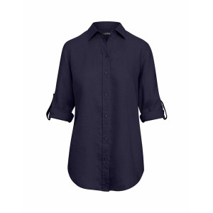 ラルフローレン レディース シャツ トップス Shirts Navy blue