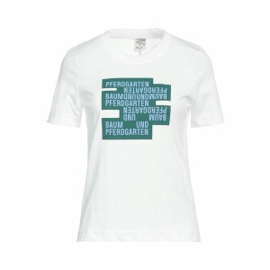 バウムウンドヘルガーデン レディース Tシャツ トップス T-shirts White