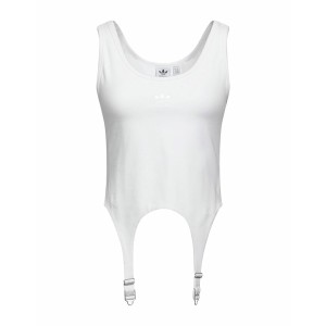 アディダス レディース カットソー トップス Tank tops White