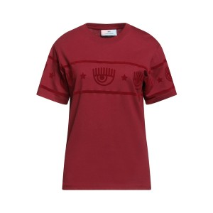 シアラフェラーニ レディース Tシャツ トップス T-shirts Burgundy