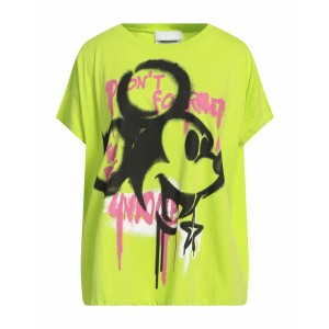 ブランドユニーク レディース Tシャツ トップス T-shirts Acid green