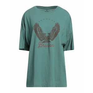 ブリクストン レディース Tシャツ トップス T-shirts Emerald green