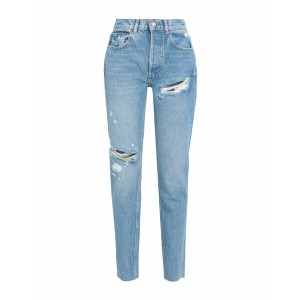 ボーイッシュ レディース デニムパンツ ボトムス Denim pants Blue