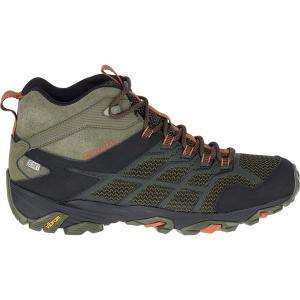メレル メンズ ハイキング スポーツ Moab FST 2 Mid Waterproof Boot - Men's Olive/Adobe