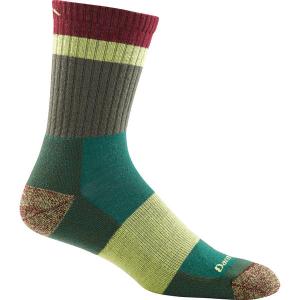 ダーンタフ メンズ 靴下 アンダーウェア Heady Stripe Micro Crew Light Cushion Sock - Men's Green