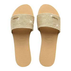 ハワイアナス レディース サンダル シューズ Havaianas Malta Met Ld33 Golden