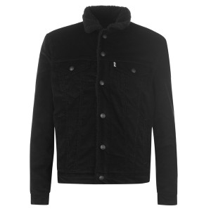 リーバイス メンズ ジャケット＆ブルゾン アウター Type 3 Sherpa Jacket Black Cord