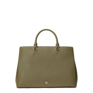 ラルフローレン レディース ハンドバッグ バッグ Large Hanna Satchel Olive Fern