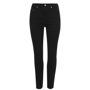 カルバンクライン レディース デニムパンツ ボトムス 010 High Rise Skinny Jeans ZZ003 BLACK