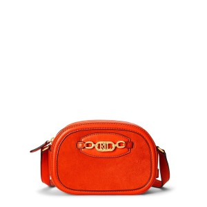 ラルフローレン レディース ショルダーバッグ バッグ Leather Medium Jordynn Crossbody Bag Harvest Orange