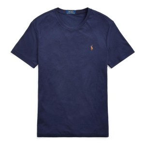 ラルフローレン メンズ Tシャツ トップス Pima Cotton T Shirt French Navy