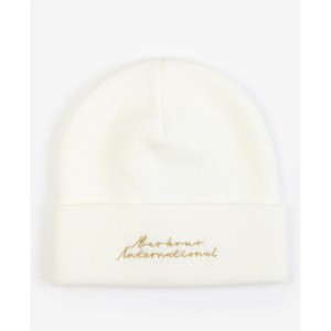 バブアー レディース 帽子 アクセサリー Formation Beanie Hat Optic White