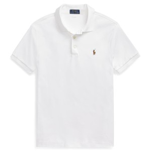 ラルフローレン メンズ ポロシャツ トップス Embroidered Polo Shirt White
