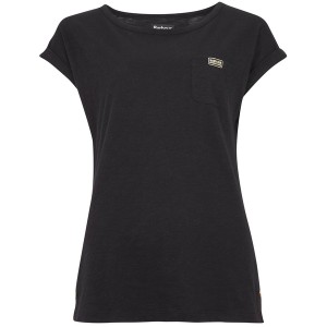 バブアー レディース Tシャツ トップス Qualify Top Black