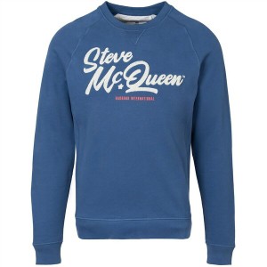 バブアー メンズ ニット&セーター アウター Holts Graphic Sweatshirt Insignia Blue