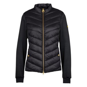 バブアー レディース パーカー・スウェットシャツ アウター Everly Quilted Sweat Black