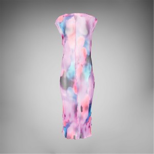 ミスガイデッド レディース ワンピース トップス Tie Dye Plisse Mesh Midaxi Dress MULTI