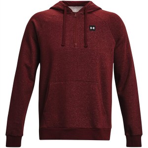 アンダーアーマー メンズ パーカー・スウェットシャツ アウター Armour Fleece half Zip OTH Hoodie Mens Maroon