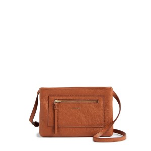 テッドベーカー メンズ ショルダーバッグ バッグ Calitaa Zip Detail Cross Body BROWN