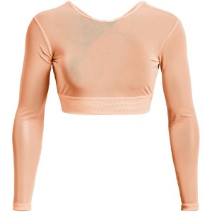 アンダーアーマー レディース Tシャツ トップス PR Sheer LS Ld99 Peach Horizon