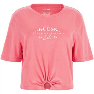 ゲス レディース Tシャツ トップス Guess Piercing Crp T Ld32 G65P Drift Pink