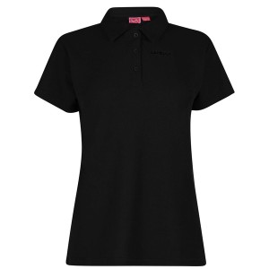 エルエーギア レディース ポロシャツ トップス Pique Polo Shirt Ladies Black