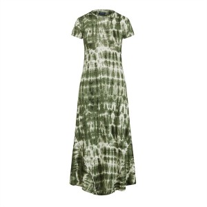 ラルフローレン レディース Tシャツ トップス Camo Midi Dress Camo Tie Dye